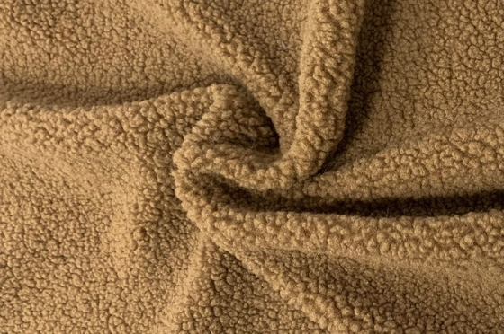 固体のどのSherpaの生地ポリエステル、150cmののどのスエードSherpa 400gsm